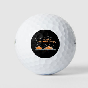 Acadia National Park Mountain To Sea Golf Balls