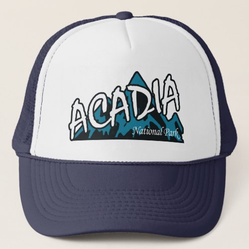 Acadia National Park Mountains Trucker Hat