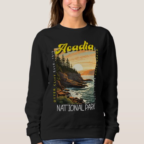 Acadia National Park Otter Cliff Distressed Sweatshirt
