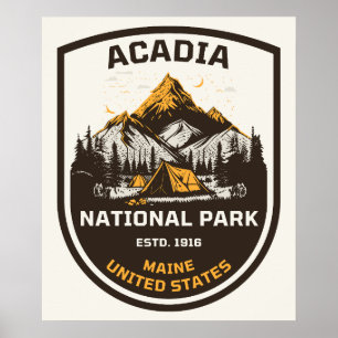 Acadia National Park Outdoors and Nature Poster