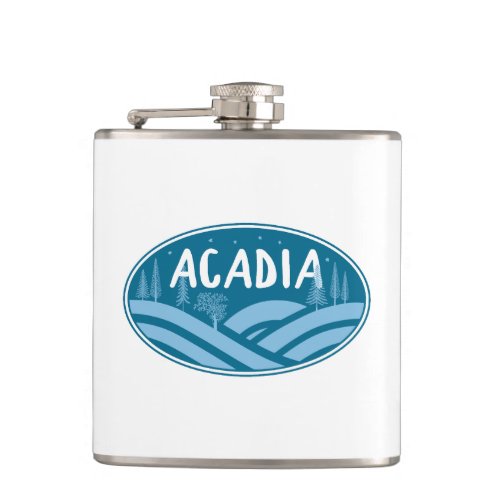 Acadia National Park Outdoors Flask