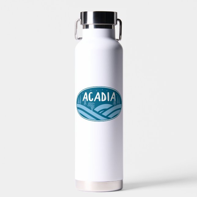 Acadia National Park Outdoors Water Bottle (Front)