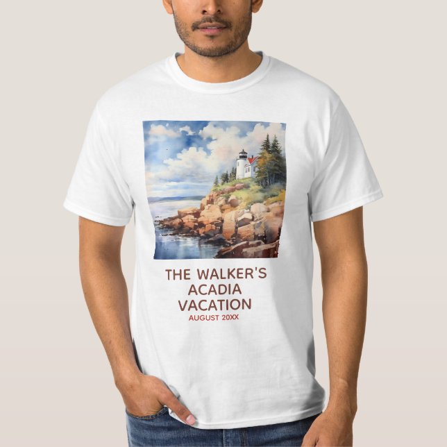Acadia National Park - Park Bass Harbor Lighthouse T-Shirt (Front)