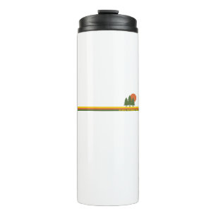 Acadia National Park Pine Trees Sun Thermal Tumbler