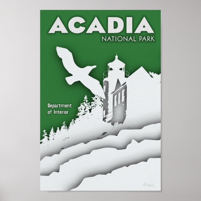 Acadia National Park Poster (Front)