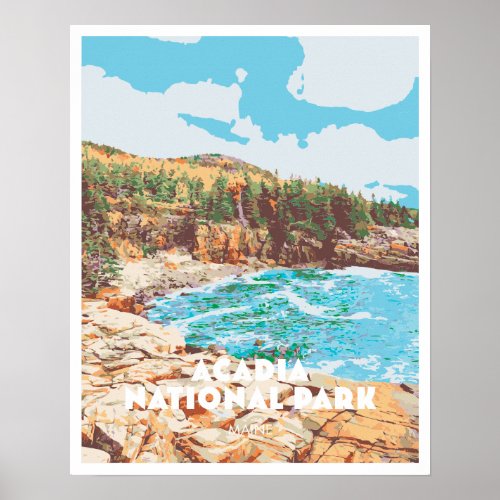 Acadia National Park Poster