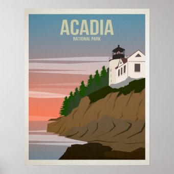 Acadia National Park Poster | Zazzle