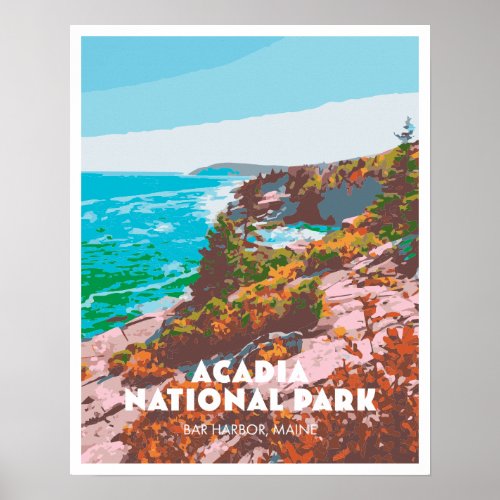 Acadia National Park Poster