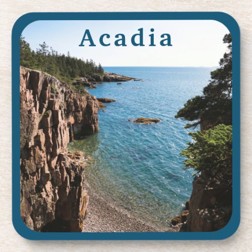 Acadia National Park Ravens Nest  Beverage Coaster