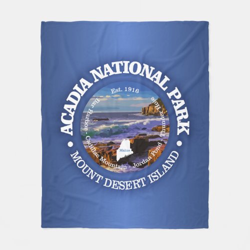 Acadia National Park rd2 Fleece Blanket