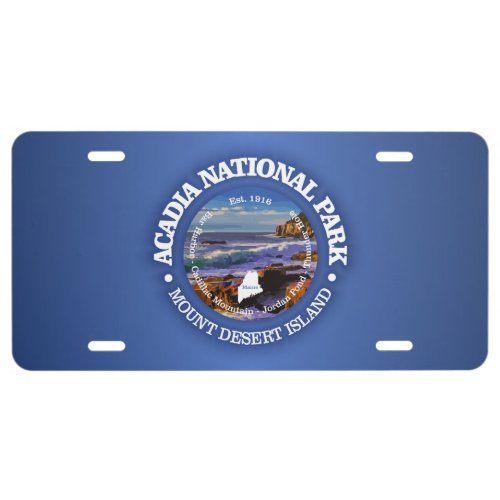 Acadia National Park rd2 License Plate