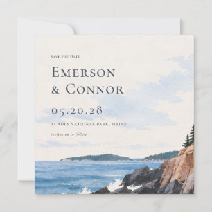 Acadia National Park Save the Date