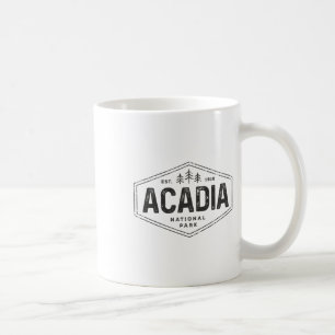 Acadia National Park Shirt Vintage Tree Hexagon Ba Coffee Mug