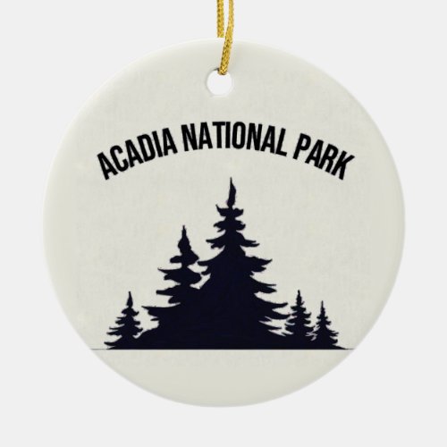 Acadia National Park Souvenir Christmas Ornament