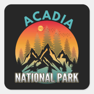 Acadia National Park Square Sticker