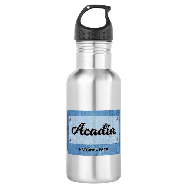 Acadia National Park Stainless Steel Water Bottle (Front)
