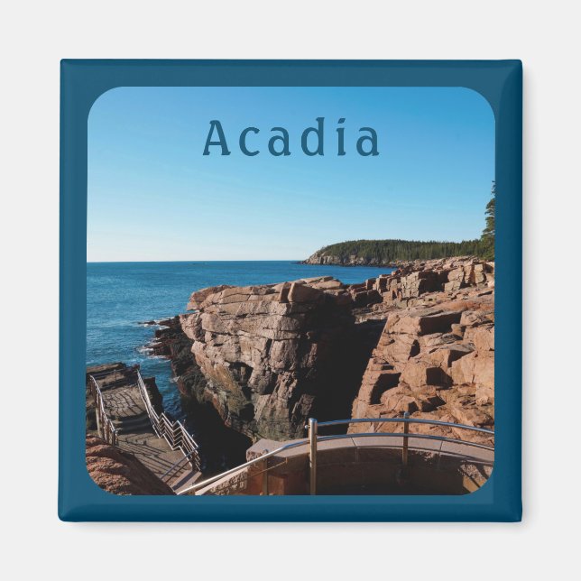 Acadia National Park Thunder Hole Maine Magnet (Front)