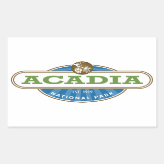 Acadia National Park USA Rectangular Sticker