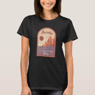 Acadia National Park Vintage Badge T-Shirt
