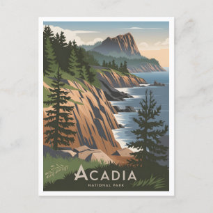 Acadia National Park Vintage Postcard