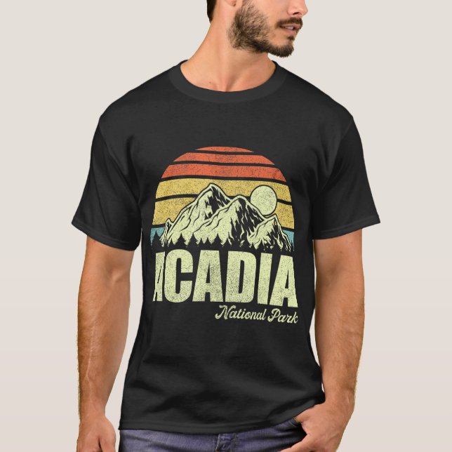Acadia National Park Vintage Shirts Mountain Hikin (Front)