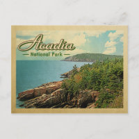 Acadia National Park Vintage Travel