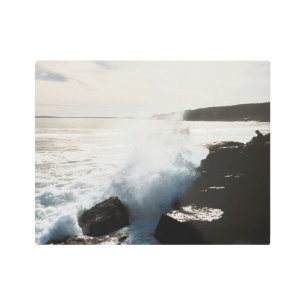 “Acadia National Park Waves Photograph - Stunning Metal Print