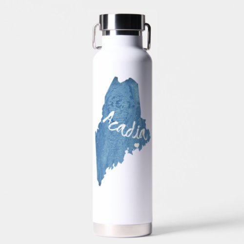 Acadia National Park Wood Grain Water Bottle
