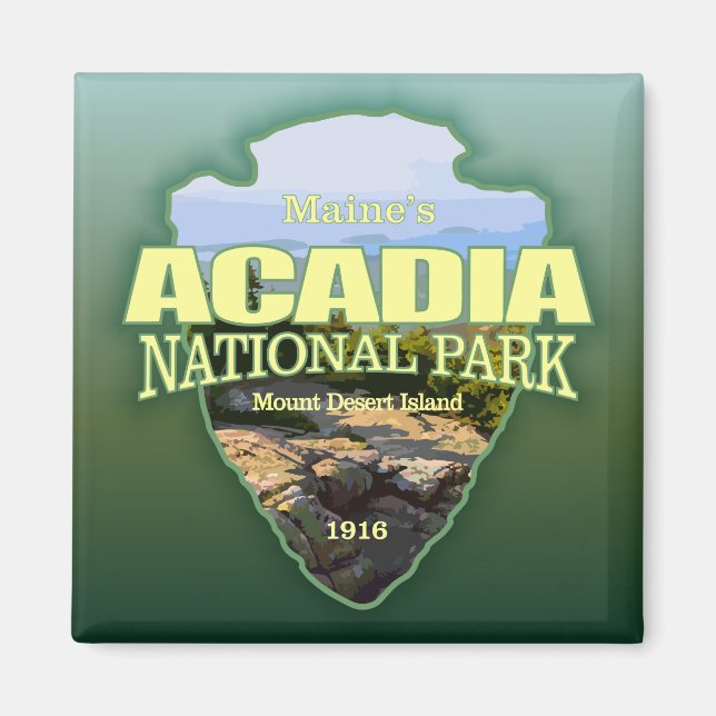Acadia NP (arrowhead) Magnet (Front)