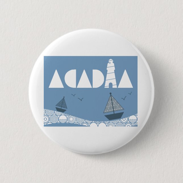 Acadia Pinback Button (Front)