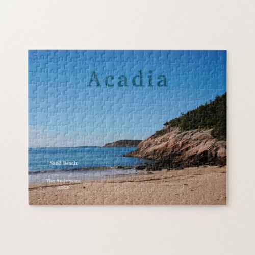 Acadia Sand Beach National Park Maine Jigsaw Puzzle