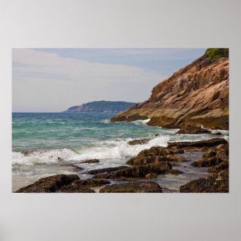 Acadia Shore Poster by KenKPhoto at Zazzle