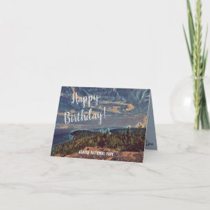 Acadia Sky Your Photo Inside Birthday Card
