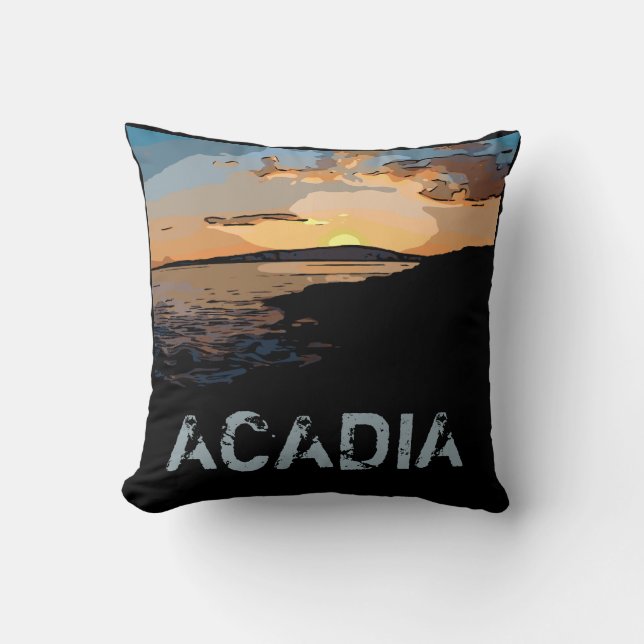 ACADIA SUNSET THROW PILLOW (Front)