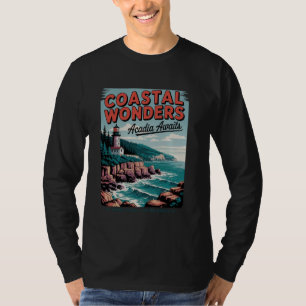 Acadia Wilderness Adventure Lighthouse Trail - Aca T-Shirt