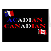 Acadian Canadian Greeting Card (Front Horizontal)