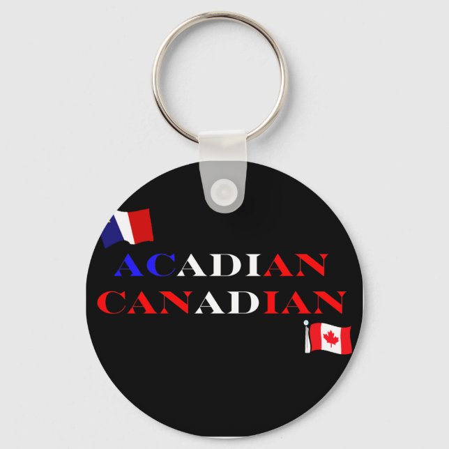 Acadian Canadian Keychain (Front)