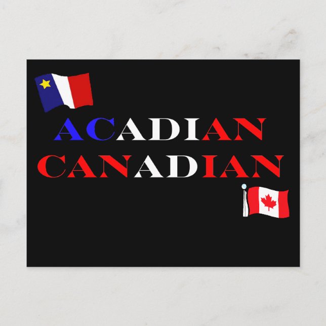 Acadian Canadian Postcard (Front)