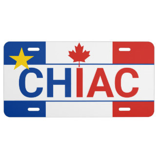 Acadian Chiac Canadian License Plate