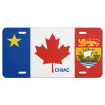 Acadian Chiac New Brunswick Canadian License Plate at Zazzle