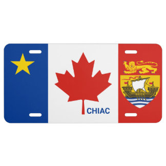 Acadian Chiac New Brunswick Canadian License Plate