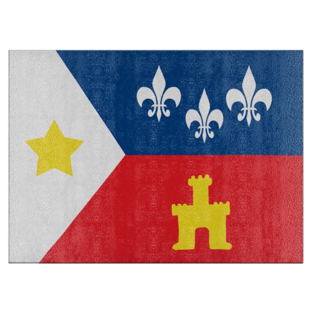 Acadiana Cajun Flag Cutting Board (Front)