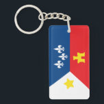 Acadiana Cajun Flag Keychain<br><div class="desc">Celebrate Cajun country with this Acadiana Cajun Flag key chain.</div>