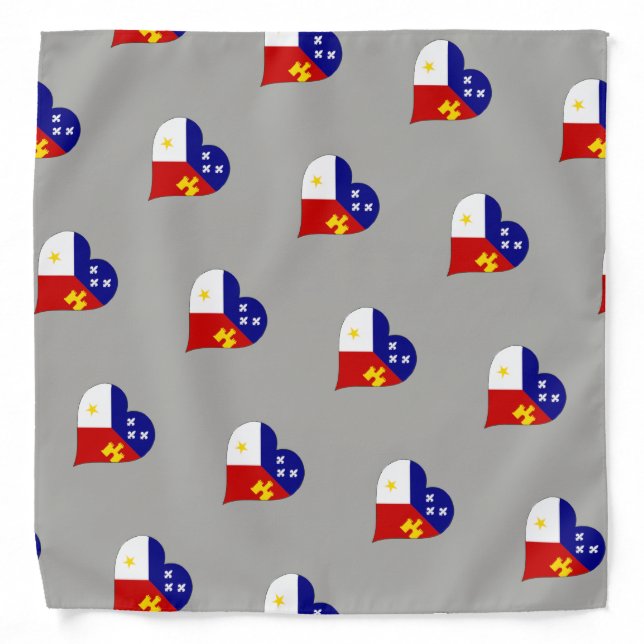 Acadiana Flag Cajun Pride South Louisiana Bandana (Front)