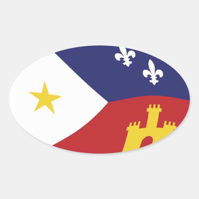 Acadiana Flag Sticker (Front)