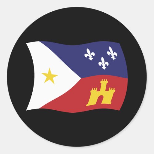 Acadiana Flag Sticker