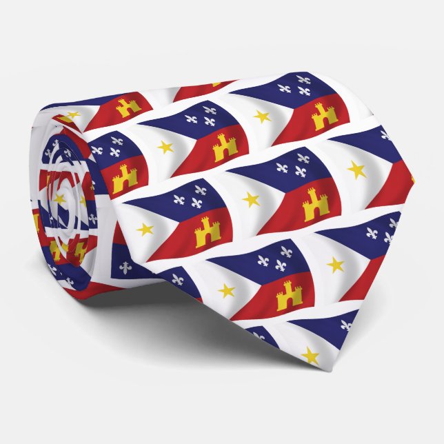 Acadiana Flag Tie (Rolled)