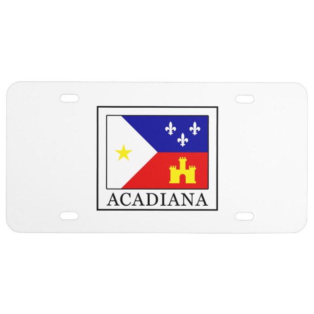 Acadiana License Plate (Front)