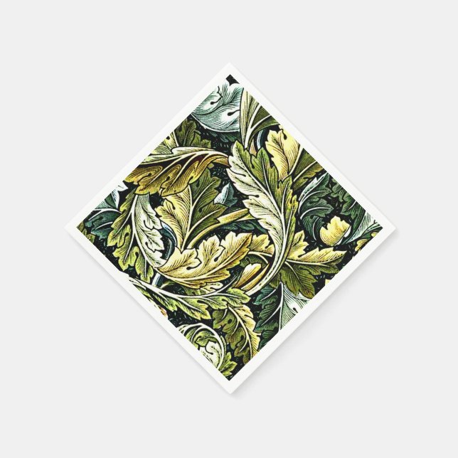 Acanthus, a William Morris pattern, Napkins (Corner)