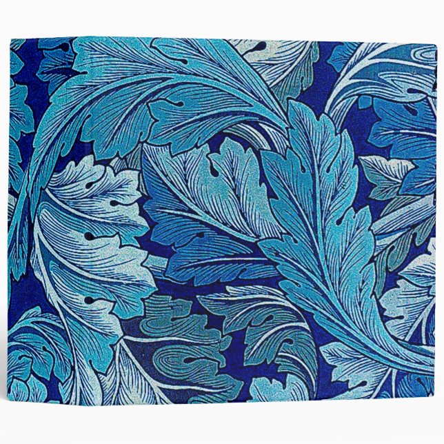 Acanthus Blue, William Morris 3 Ring Binder (Front/Spine)